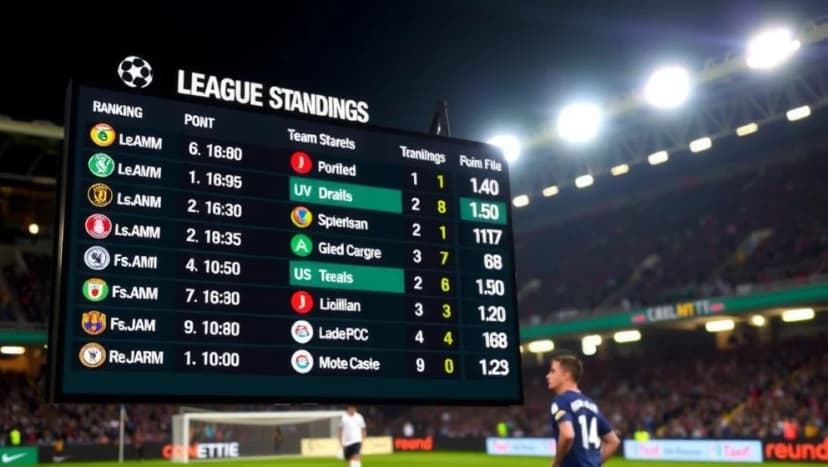 Poängställningen i Segunda División idag